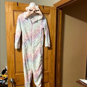Cozy Llama Hooded Onesie - Pastel
